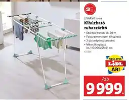 Lidl LIVARNO HOME Kihúzható ruhaszárító ajánlat
