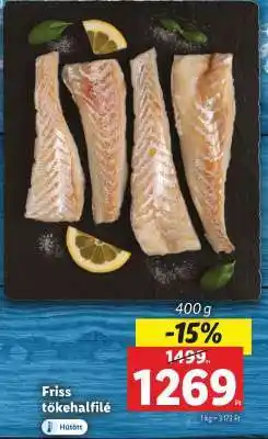 Lidl Friss tőkehalfilé ajánlat