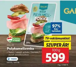 Lidl Pulykamellsonka ajánlat