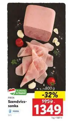 Lidl PIKOK Szendvicssonka ajánlat