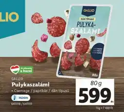 Lidl GALLIO Pulykaszalámi ajánlat