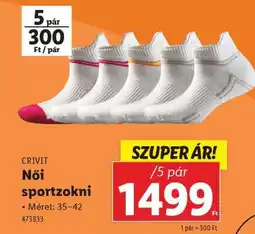 Lidl CRIVIT Női sportzokni ajánlat