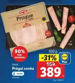 Lidl PIKOK Prágai sonka ajánlat