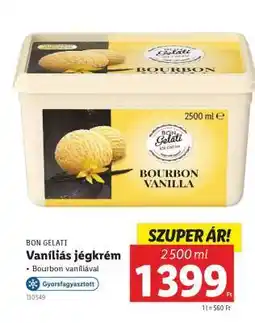 Lidl BON GELATI Vaníliás jégkrém ajánlat