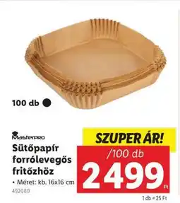 Lidl Sütőpapír forrólevegős fritőzhöz ajánlat