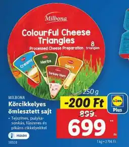 Lidl MILBONA Körcikkelyes ömlesztett sajt ajánlat