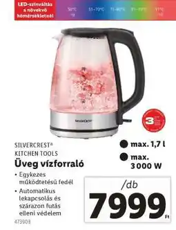 Lidl SILVERCREST KITCHEN TOOLS Üveg vízforraló ajánlat