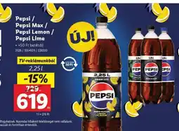 Lidl Pepsi / Pepsi Max / Pepsi Lemon / Pepsi Lime ajánlat