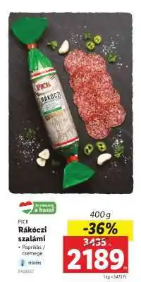 Lidl PICK Rákóczi szalámi ajánlat