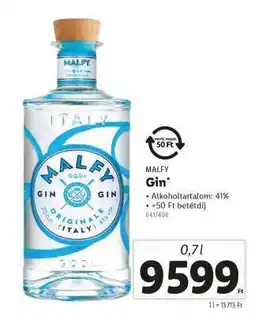 Lidl Malfy Gin ajánlat