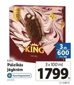 Lidl KING Pálcikás jégkrém ajánlat
