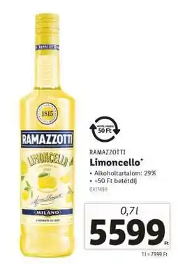 Lidl RAMAZZOTTI LIMONCELLO ajánlat