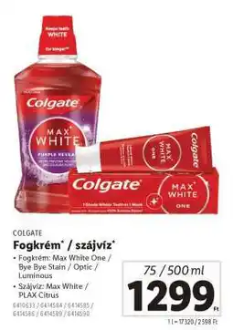 Lidl Colgate Fogkrém / Szájvíz ajánlat