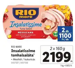 Lidl RIO MARE Insalatissime tonhalsaláta ajánlat