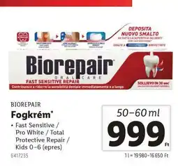 Lidl Biorepair fogkrém ajánlat