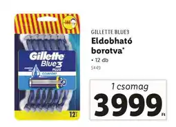 Lidl Gillette Blue3 eldobható borotva ajánlat