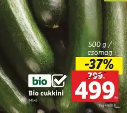 Lidl Bio cukkini ajánlat