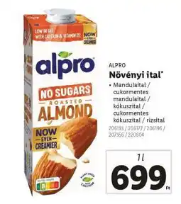 Lidl Alpro növényi ital ajánlat
