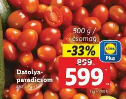 Lidl Datolya- paradicsom ajánlat