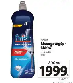 Lidl Finish Mosogatógép-öblítő ajánlat