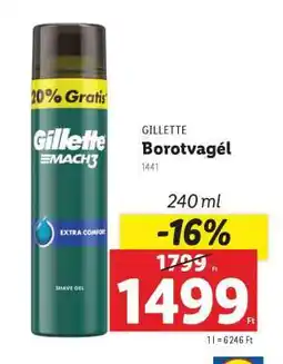 Lidl GILLETTE BOROTVAGÉL ajánlat