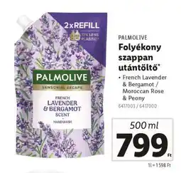 Lidl PALMOLIVE Folyékony szappan utántöltő ajánlat