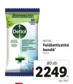 Lidl Dettol Felülettisztító kendő ajánlat