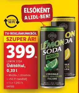 Lidl LEMON SODA Üdítőital ajánlat
