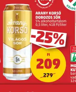 PENNY Arany Kors dobozos sör ajánlat