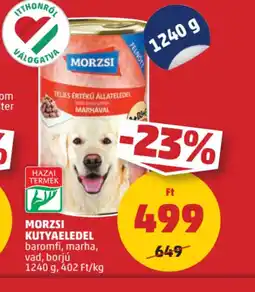 PENNY Morzsi Kutyaeledel ajánlat
