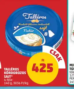 PENNY Talléros kördobozos sajt ajánlat