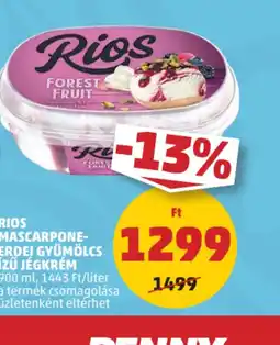 PENNY Rios Mascarpone-erdei gyümölcs ízű jégkrém ajánlat