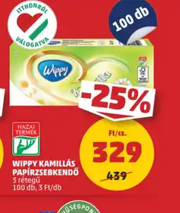 PENNY Wippy Kamillás Papírzsebkendő ajánlat
