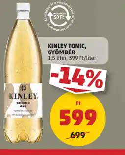 PENNY Kinley Tonic, Gyömbér ajánlat