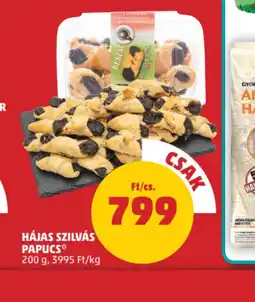 PENNY Hájas szilvás papucs ajánlat