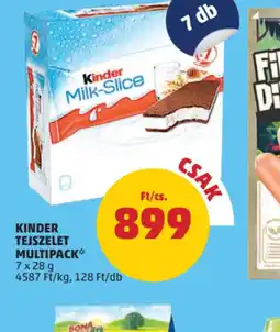 PENNY Kinder Tejszelet Multipack ajánlat