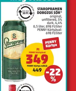 PENNY Staropramen dobozos sör ajánlat
