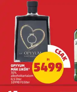PENNY Opyyum Mák Likőr ajánlat