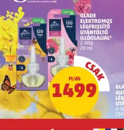 PENNY Glade Elektromos Légfrissítő Utántöltő Illolajjal ajánlat
