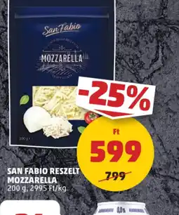 PENNY San Fabio Reszelt Mozzarella ajánlat