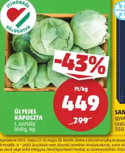 PENNY Új fejes káposzta ajánlat