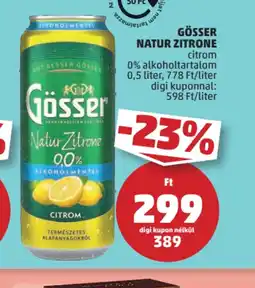 PENNY Gösser Natur Zitrone ajánlat