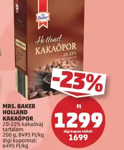 PENNY Mrs. Baker Holland Kakapor ajánlat