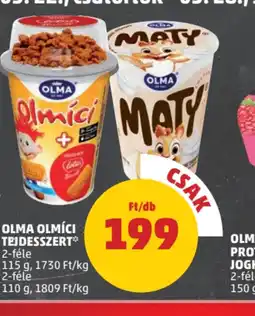 PENNY Olma Olmíci Tejdesszert ajánlat