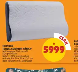 PENNY Memory Tencel Contour Párna ajánlat