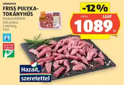 ALDI Húsmester friss pulyka- tokányhús ajánlat