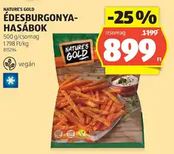 ALDI Nature's gold édesburgonya- hasábok ajánlat
