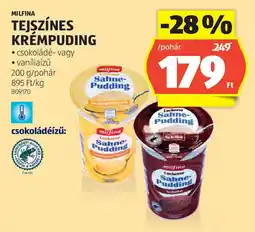 ALDI Milfina tejszínes krémpuding ajánlat
