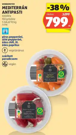 ALDI Wonnemeyer mediterrán antipasti ajánlat