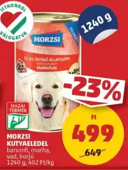 PENNY Morzsi kutyaeledel ajánlat